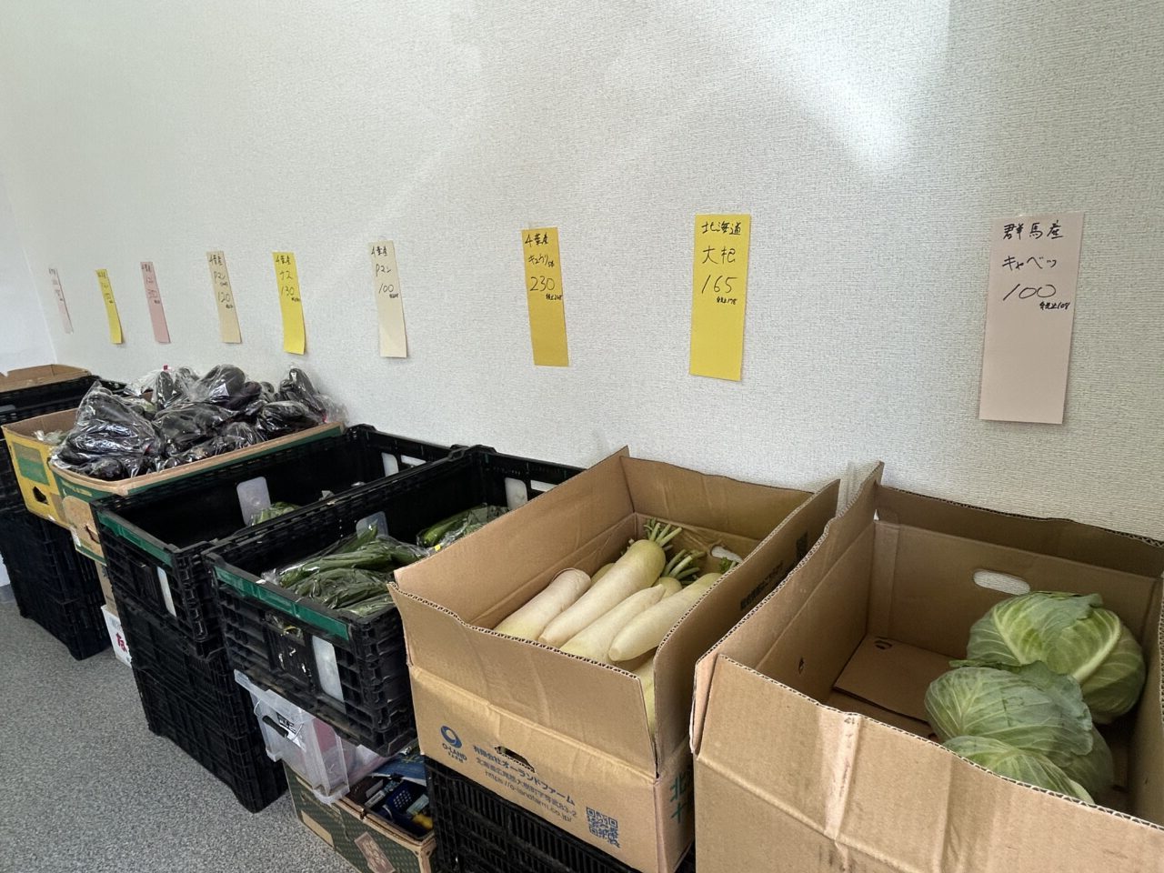Fresh vegetables