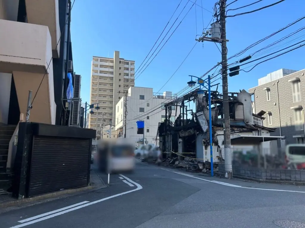 炭火焼酒家えん火災現場